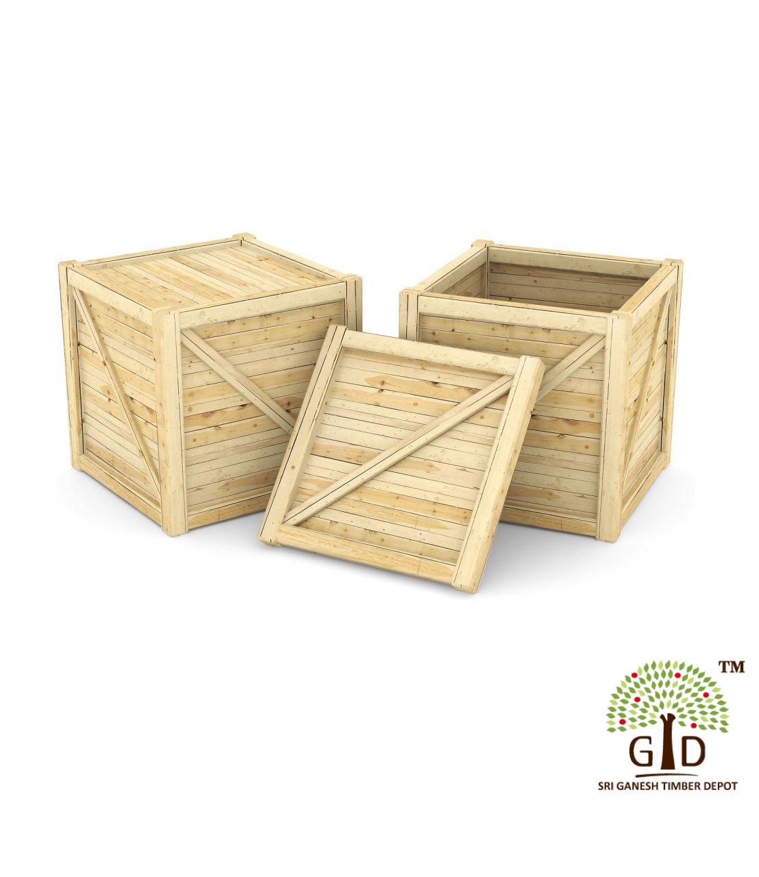 Export Shipping Crates-Pine Wood