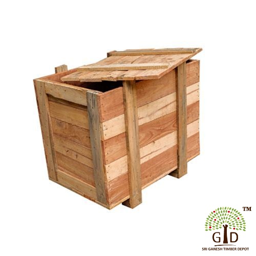 Wooden Storage Crate-Jungle Wood